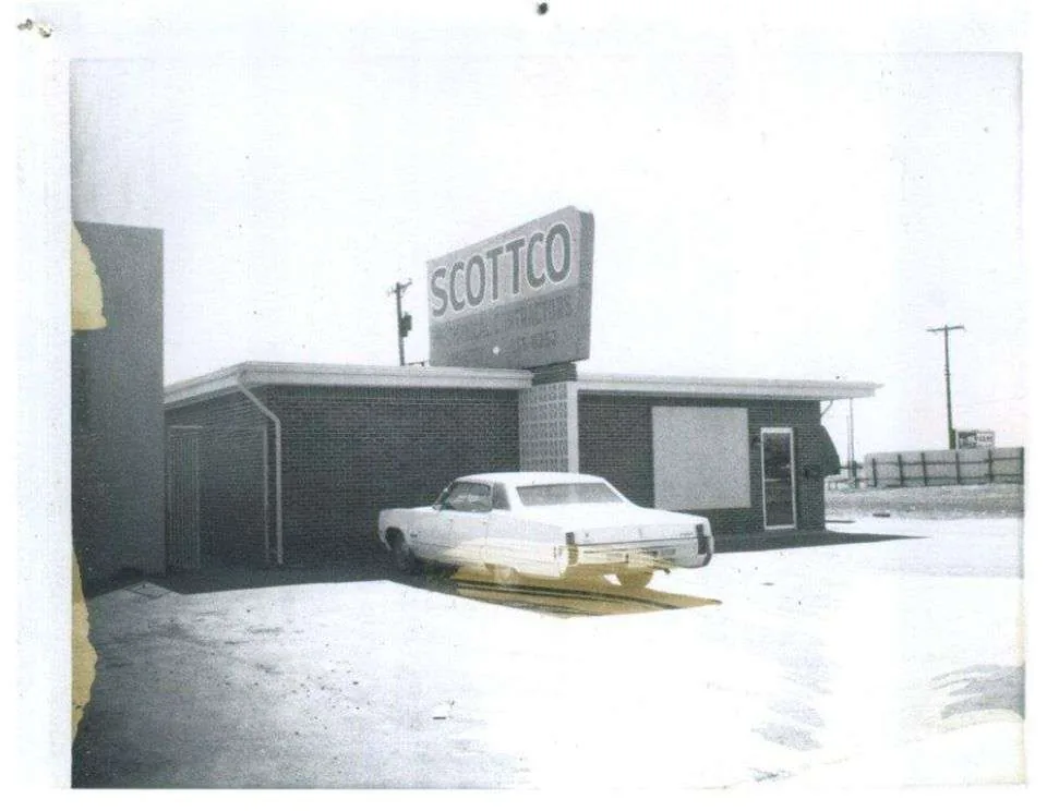 Scottco's original building in Amarillo (historical photo)