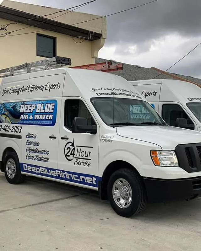 Deep Blue Air & Water service van
