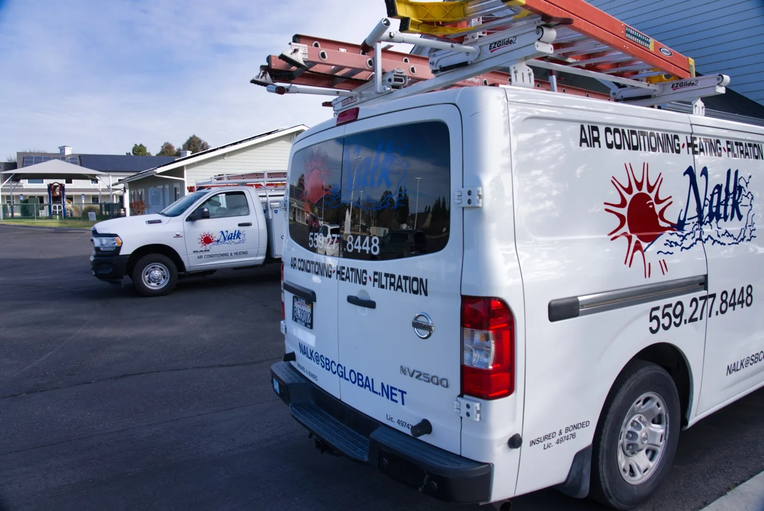 Nalk Air Conditioning & Heating service vans