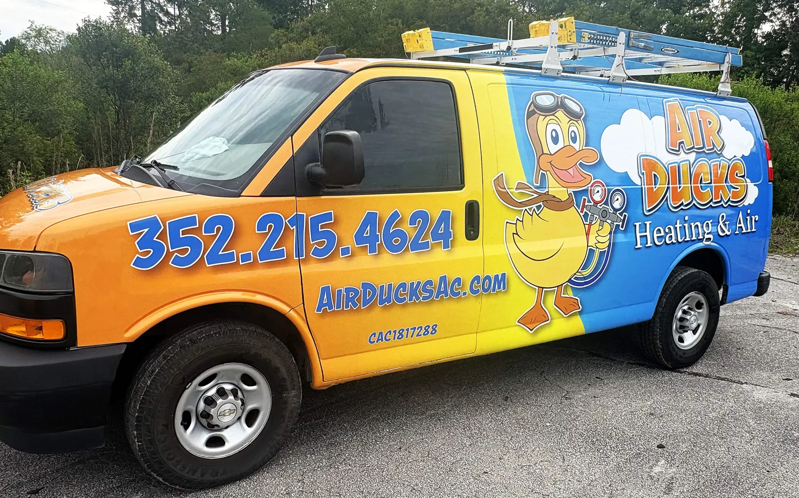 Air Ducks Heating & Air service van