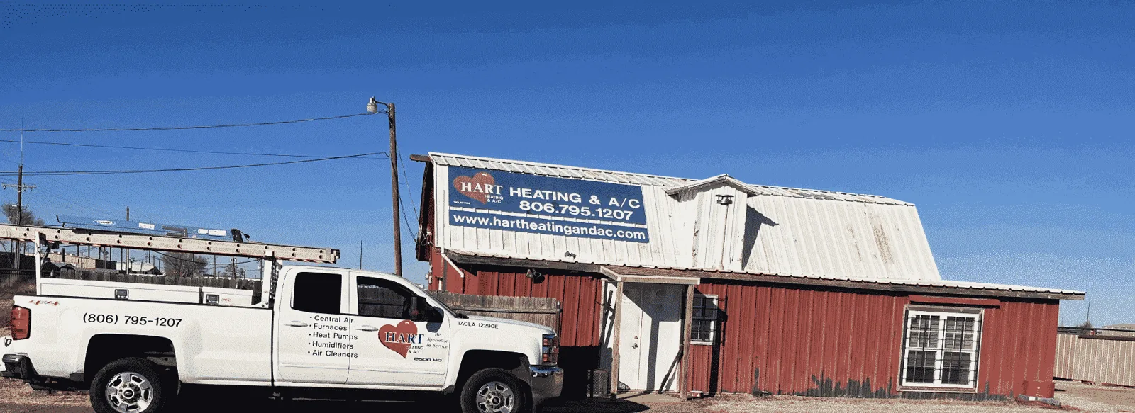 Hart Heating & AC office and service truck