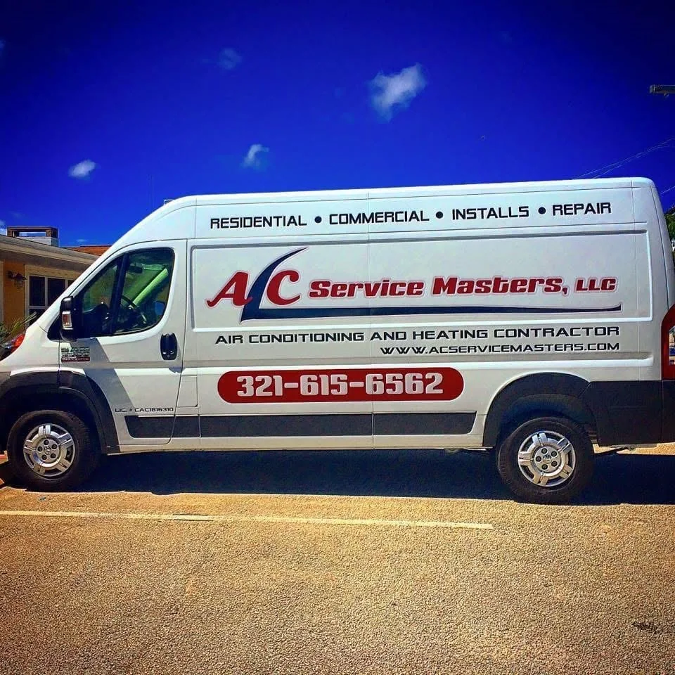 A/C Service Masters service van