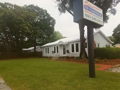 Steverson Air Conditioning office and sign on Highway 390