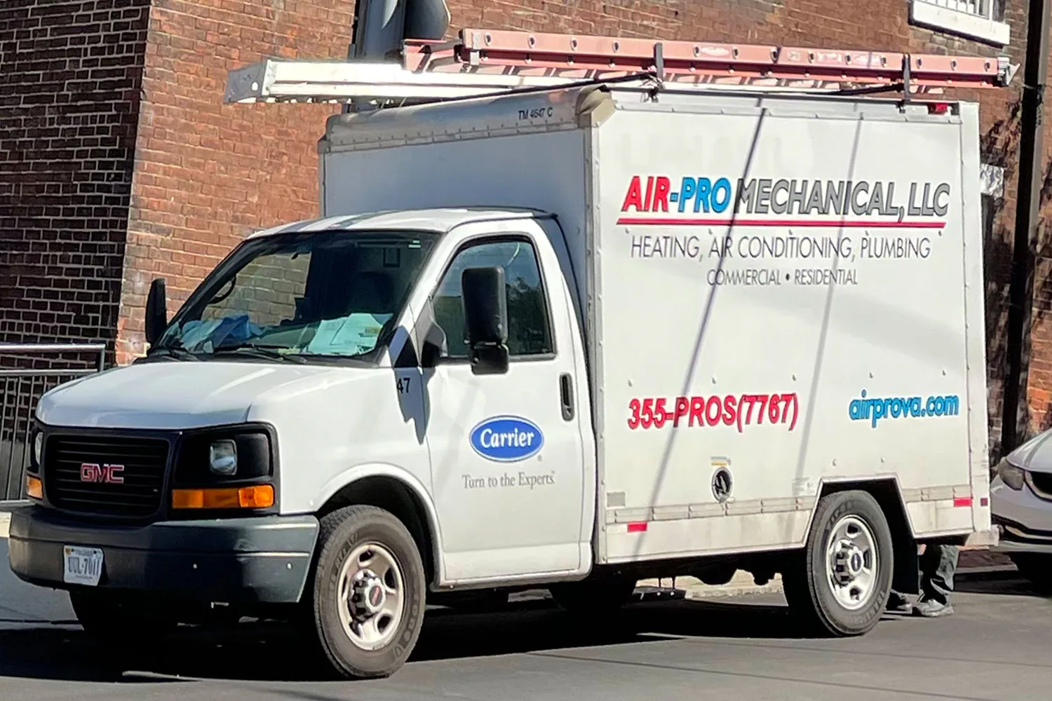 Air-Pro Mechanical service truck with company lettering