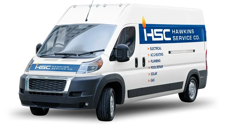 Hawkins Service Company branded service van