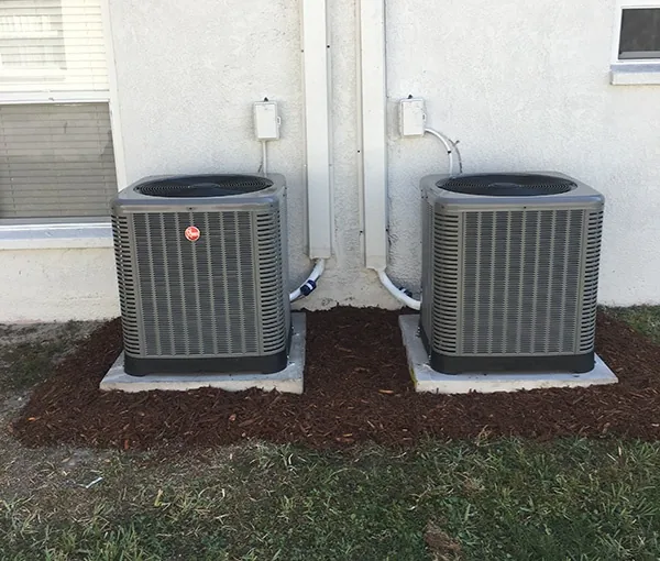 Two condensers from a REM dual-zone installation